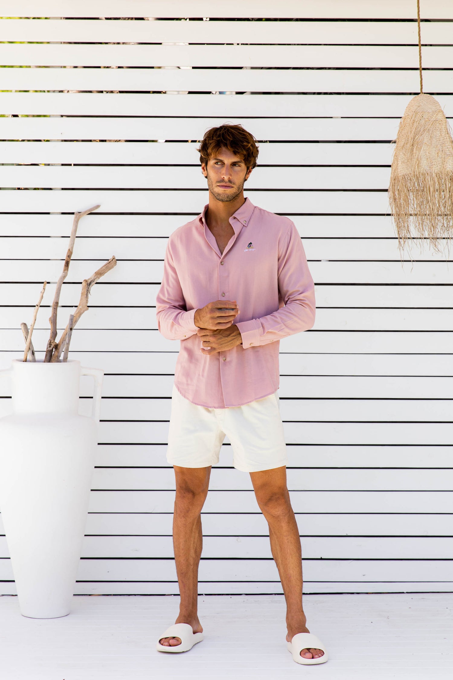 The Palm Island Shirt_Pink