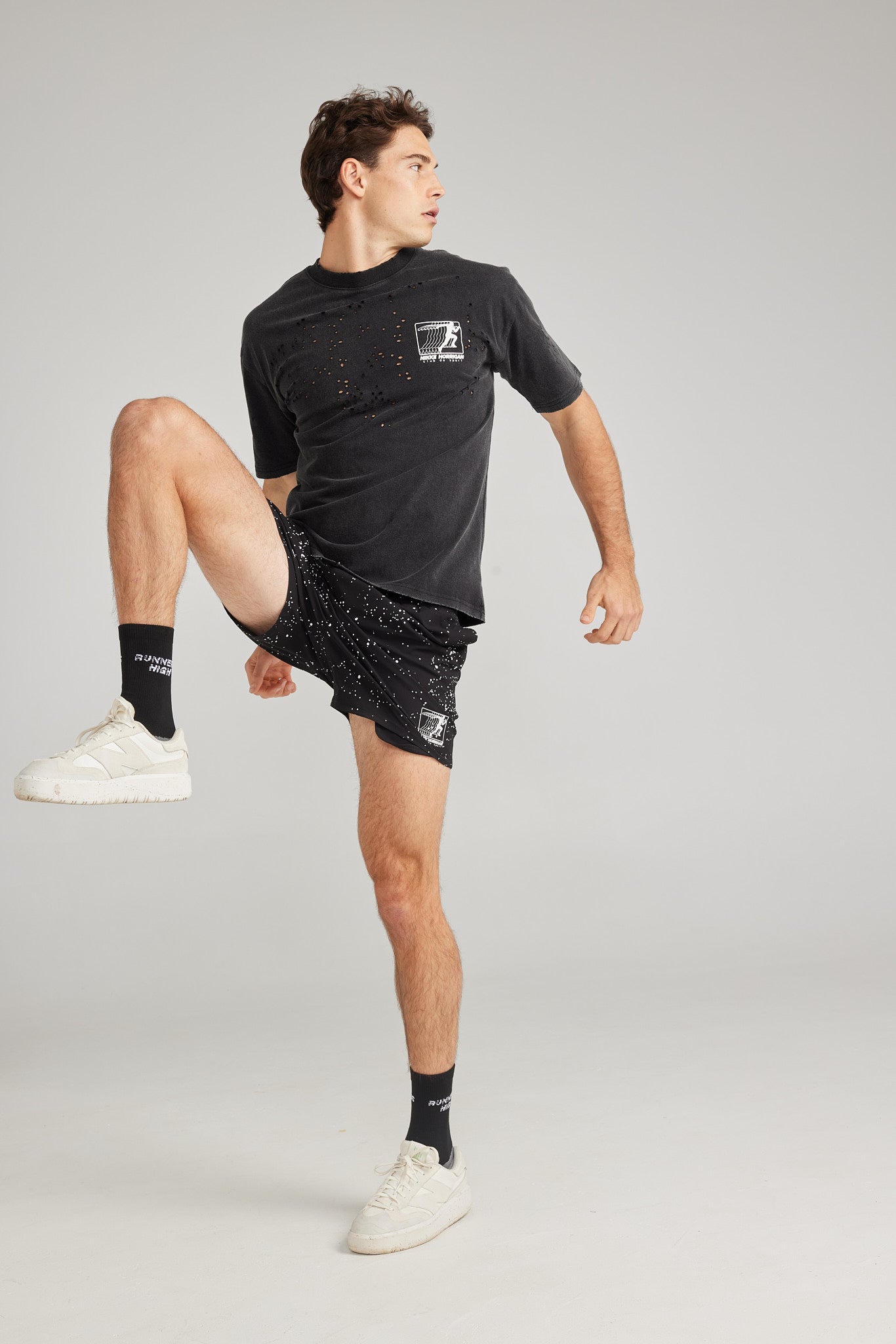 Trackstar Tee + Odyssey Shorts + Runners High Socks