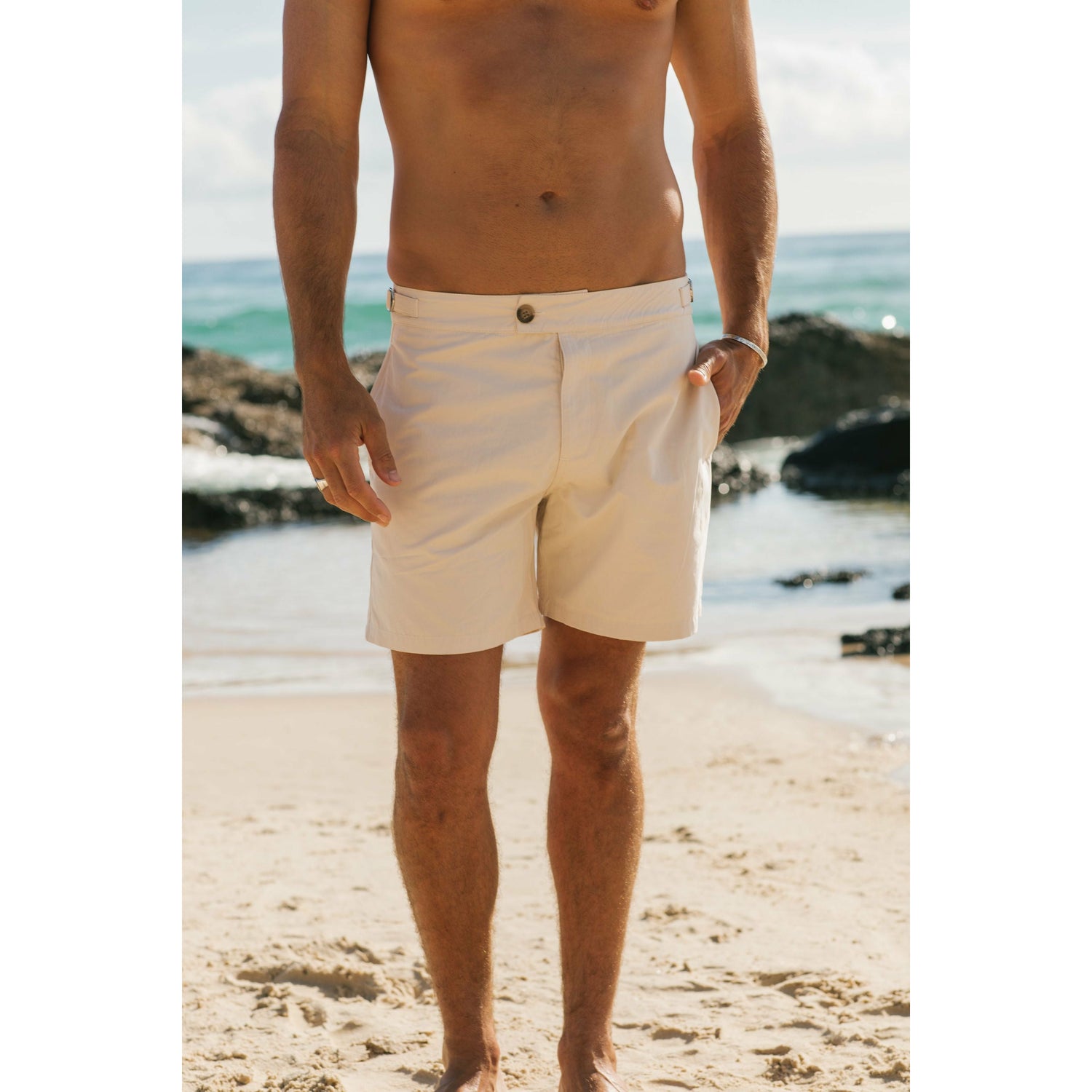 Saint Tropez - Beige Swim Shorts