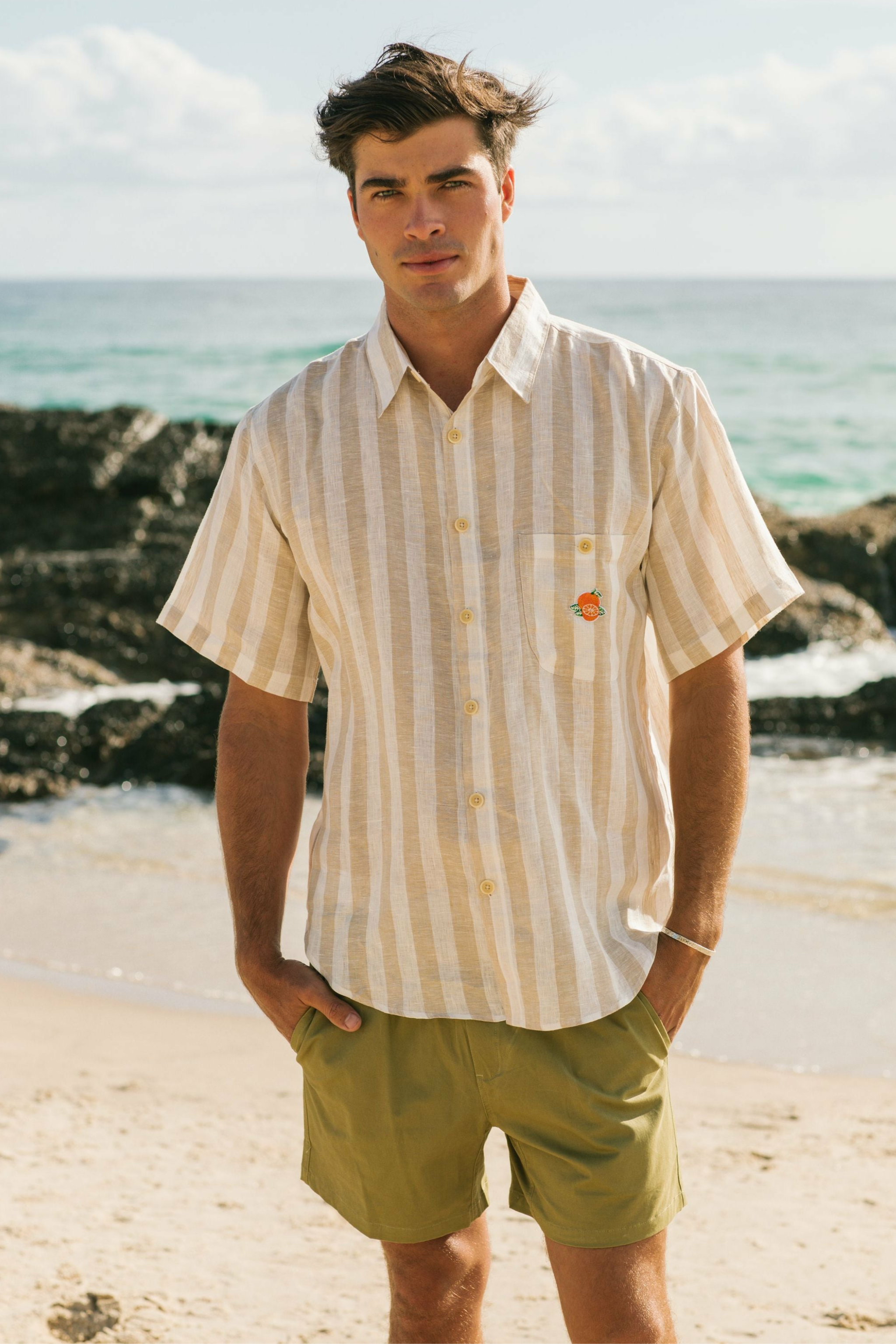 Laurent - Striped Linen Blend Shirt